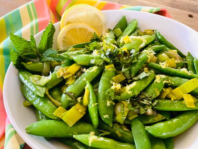 Sugar Snap Peas With Mint And Lemon