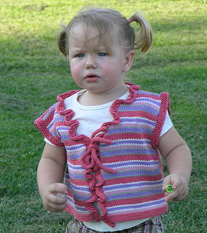 Knit Baby Vest for Boy or Girl