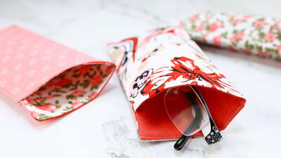 Easy Eyeglasses Case With Free Pattern