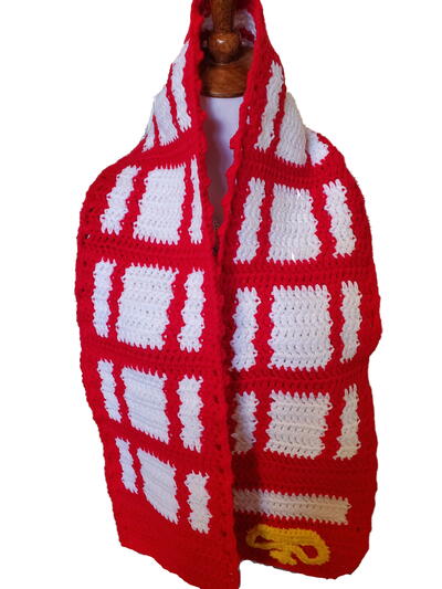 London Phone Booth Scarf