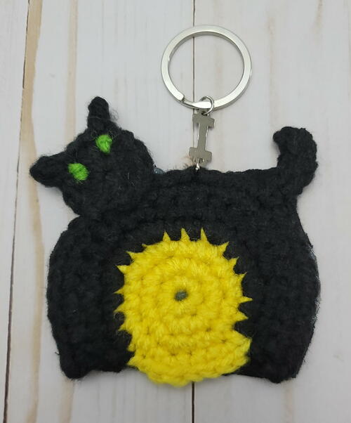 Black Cat Keychain