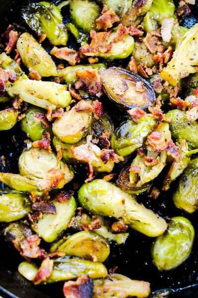 Pan Roasted Brussel Sprouts