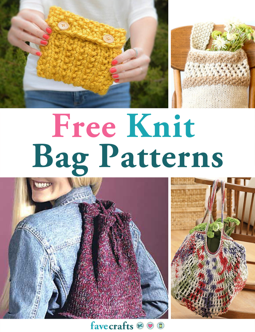 13 Free Vintage Knitting Patterns for Bags, Backpacks, and Purses ...