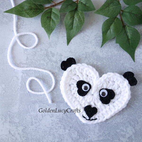 Crochet Panda Applique