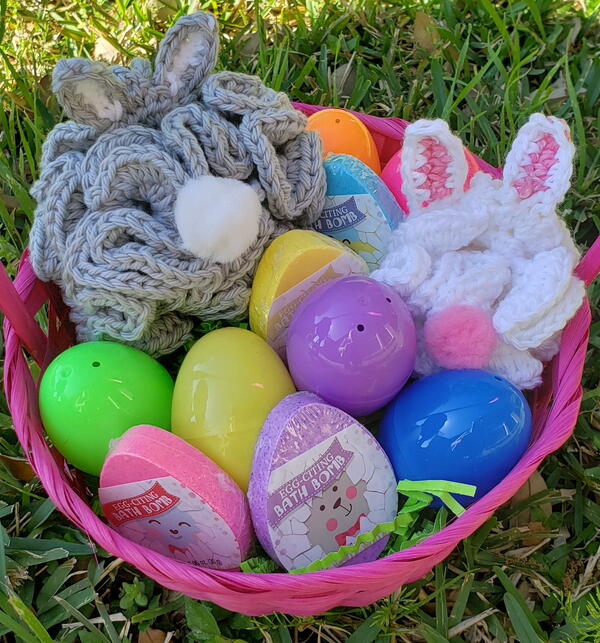 Bunny Bath Pouf