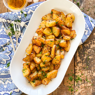 Spanish Vinegar & Garlic Potatoes | Patatas Al Ajo Cabañil Recipe