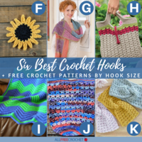 30+ Crochet Patterns By Hook Size (6 Best Hooks!)