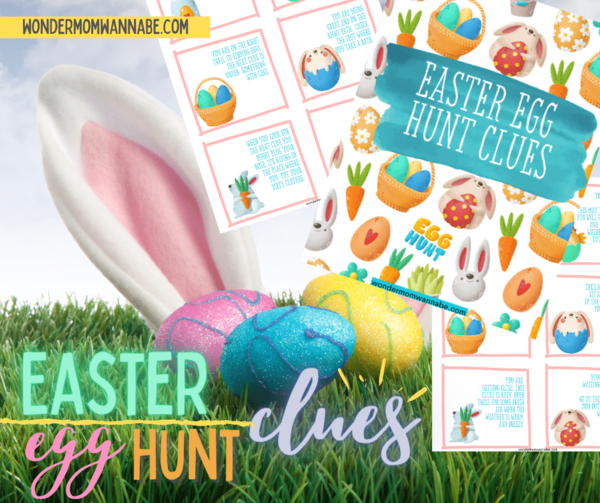 Indoor Easter Egg Hunt Clues (free Printable)
