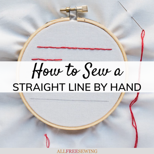 How to Sew a Straight Line by Hand