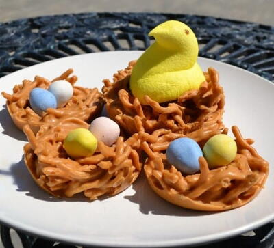 Birds Nest Cookies Spring Dessert