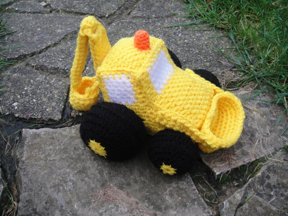 Crochet Vehicles Take a Load Off Digger | AllFreeCrochet.com