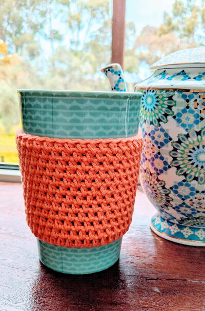 Crochet Simple Cup Cozy