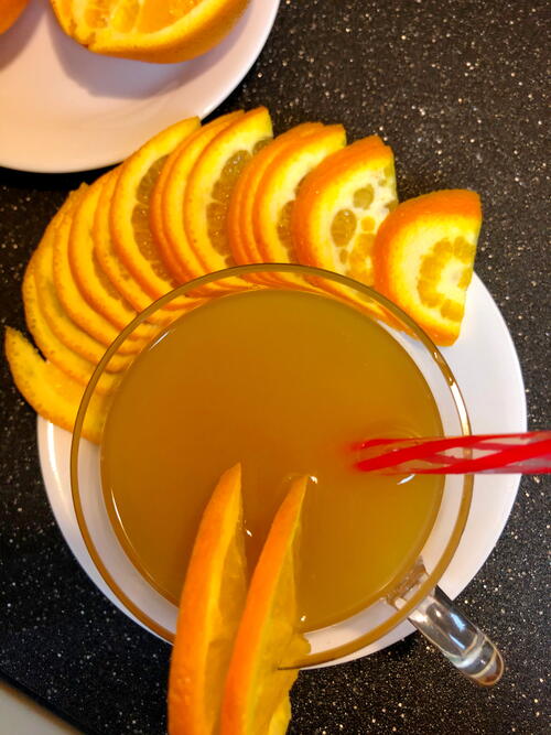 Amaretto Sunset Mimosas