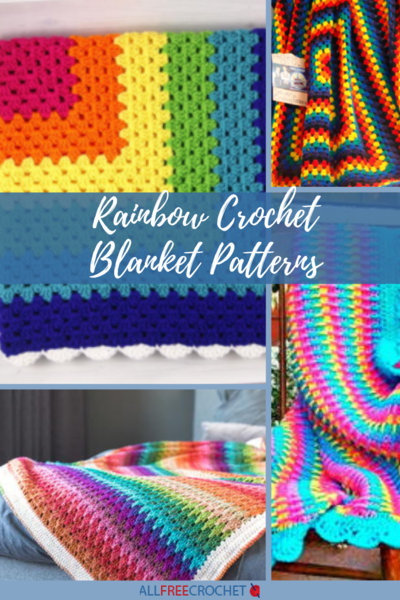 Crochet rainbow deals blankets