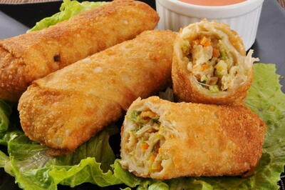 How To Make Fried Chicken Spring Rolls