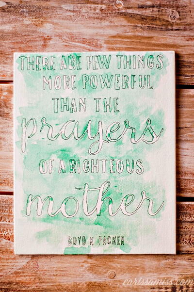 "Prayers of a Righteous Mother" Art
