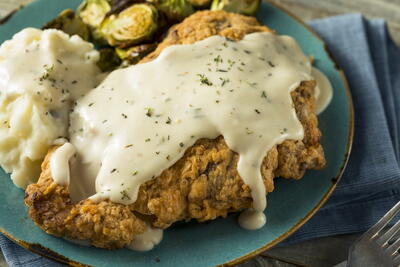 Southern Style Chicken Fried Steak With Gravy