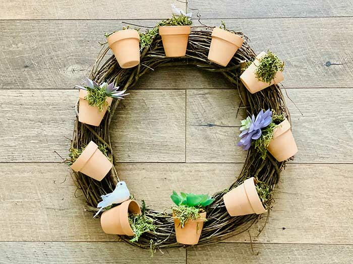 Flower Pot Wreath