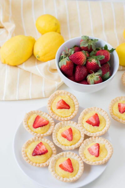 Mini Strawberry Lemon Tarts