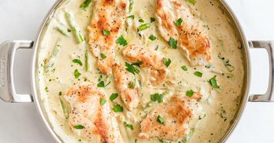 Creamy Chicken And Asparagus