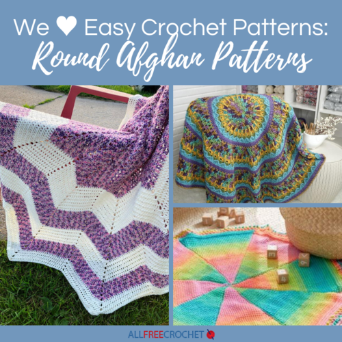 We  Round Afghans 12 Easy Crochet Patterns