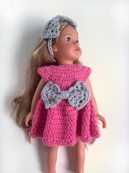 Bowtiful 18” Doll Dress