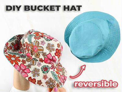 Reversible Bucket Hat - Free Sewing Pattern