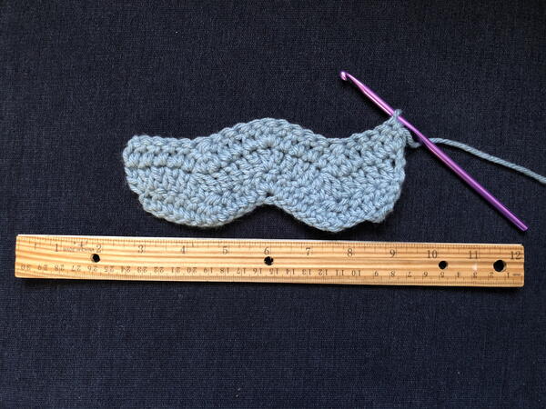 Adjusting Yarn Weight for the Ripple Stitch: Medium Weight Yarn Example