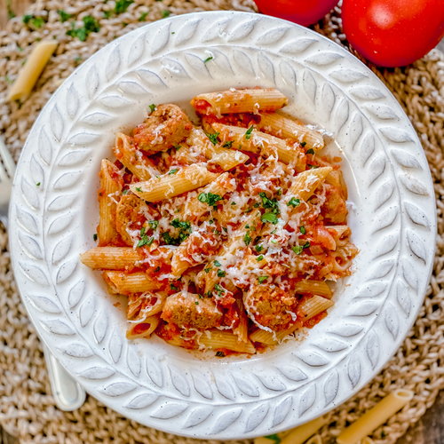 Spanish Tomato & Sausage Pasta | Macarrones A La Madrileña Recipe ...