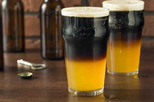 Irish Black And Tan Beer Drink | RecipeLion.com