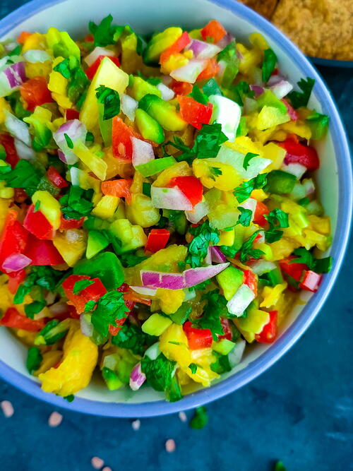 Fresh Pineapple Avocado Salsa