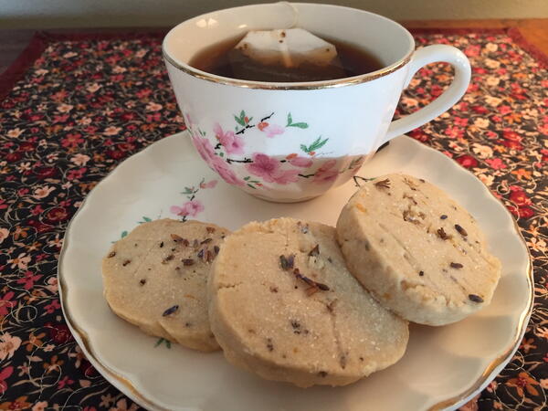 Lavender Shortbread Cookies