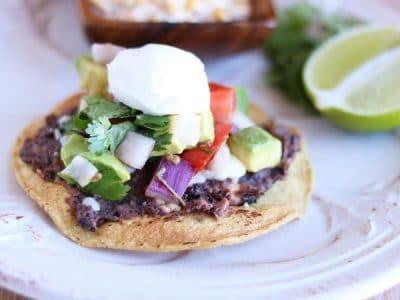 Black Bean Tostadas Are Perfect For Meatless Mondays
