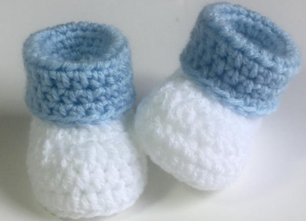 Cuffed Baby Booties