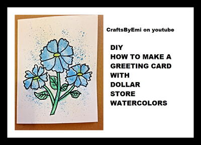 Diy Watercolor Mother's Day Card