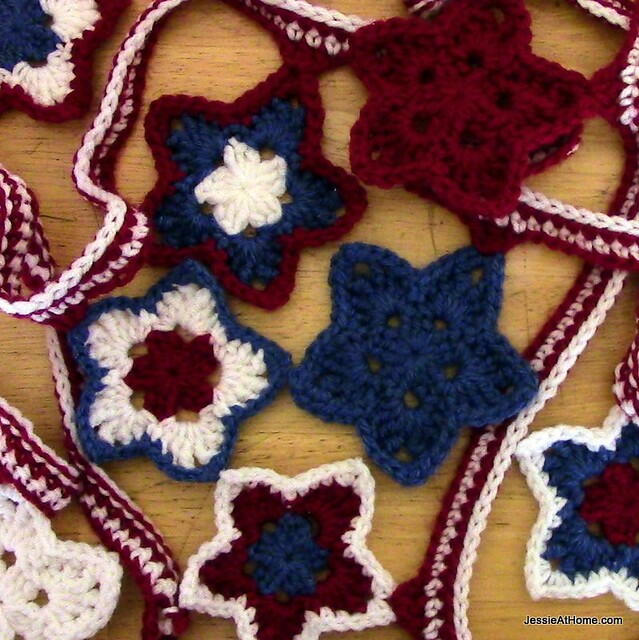 USA Crochet Bunting
