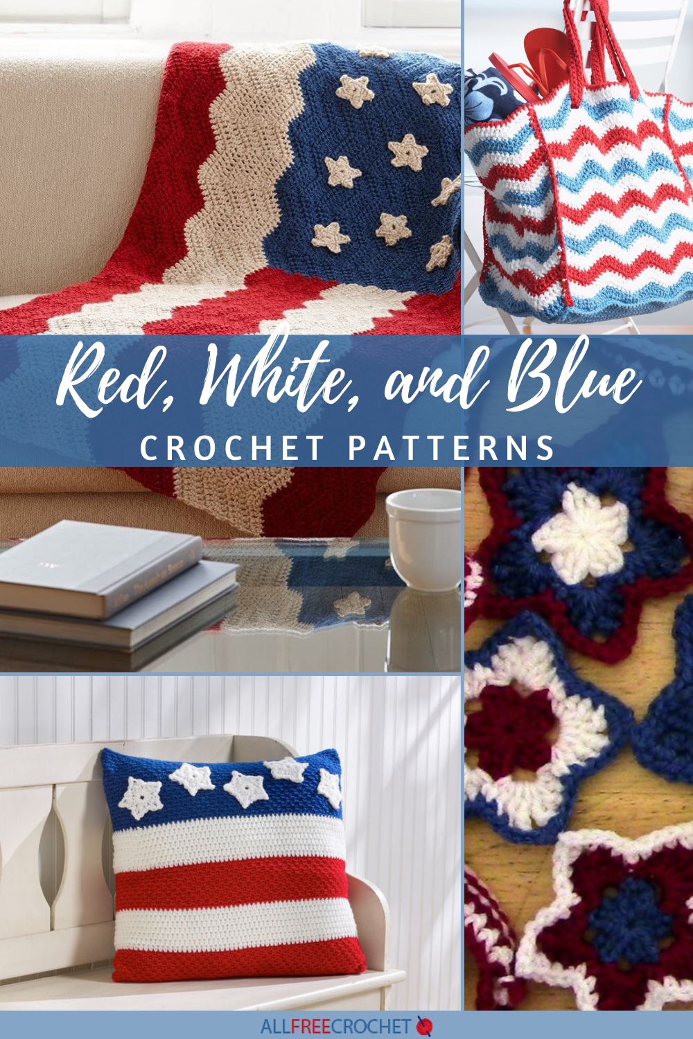 15 Red White and Blue Crochet Patterns Free AllFreeCrochet