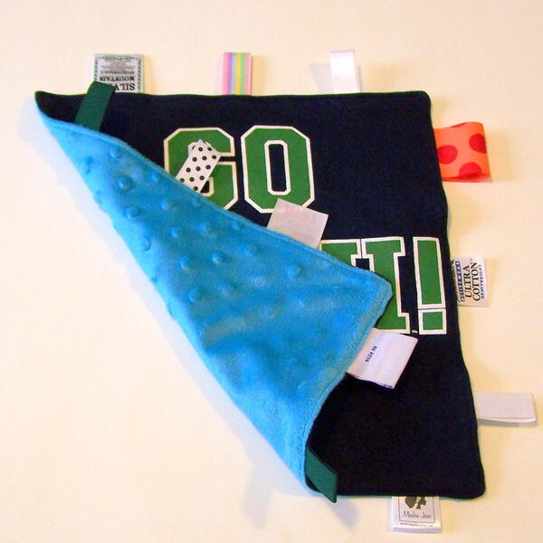 T-Shirt Label and Ribbon Taggie Blanket