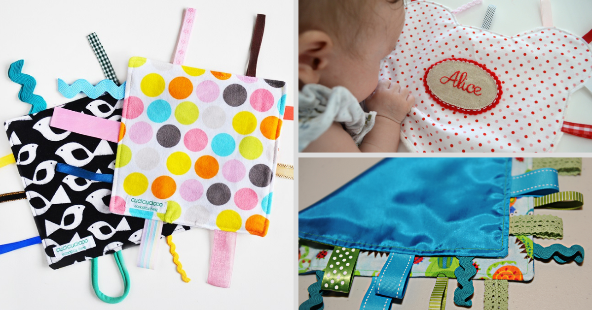12 Tag Blankets for Babies Patterns (Free!)