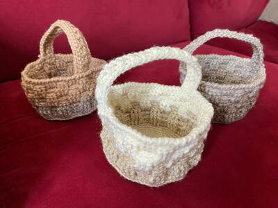 Wicker-Weave Mini Basket