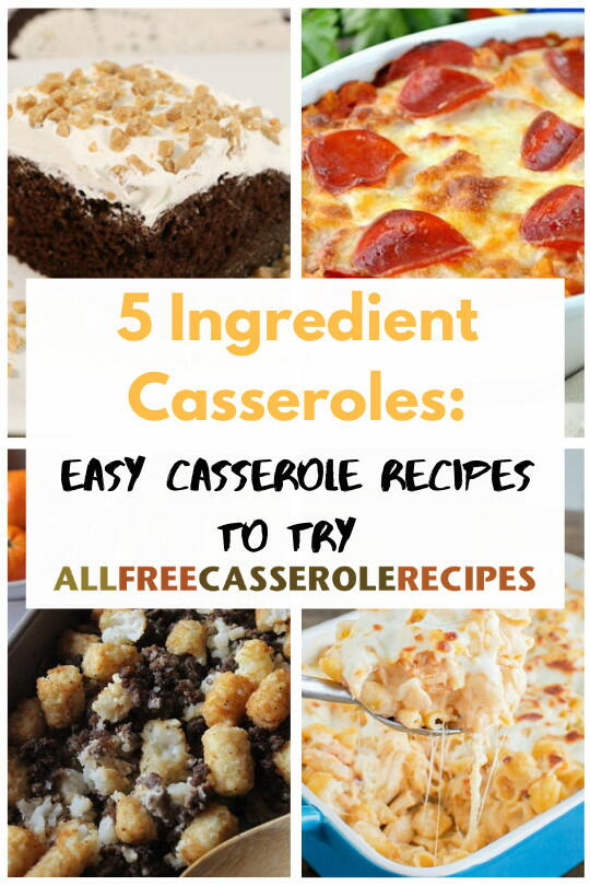 5 Ingredient Casseroles: 23 Easy Casserole Recipes to Try ...
