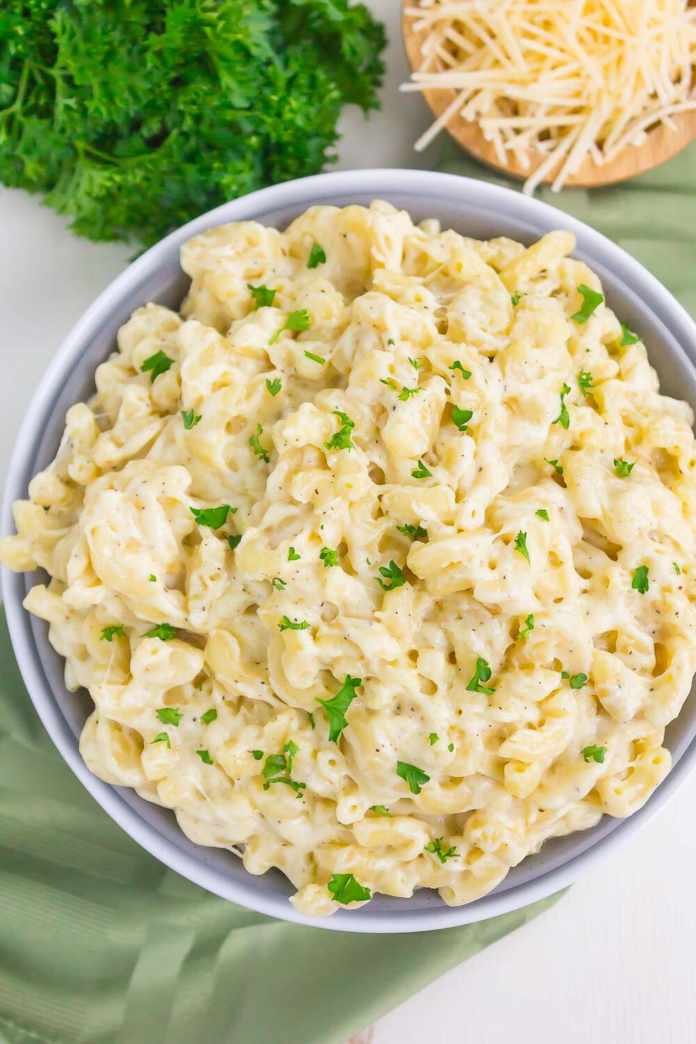 Dump and Bake Overnight Macaroni and Cheese