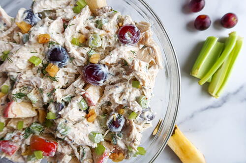 Healthy Greek Yoghurt Chicken Salad