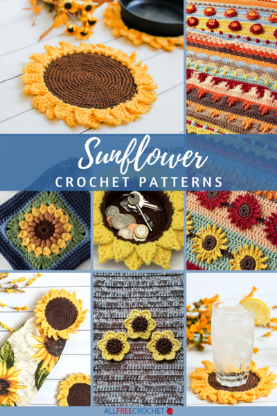 45 Free Easy Sunflower Crochet Patterns | AllFreeCrochet.com
