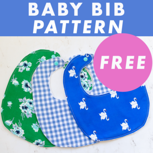 Free Baby Bib Sewing Pattern in Four Sizes