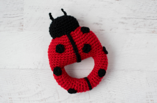 Crochet Ladybug Rattle