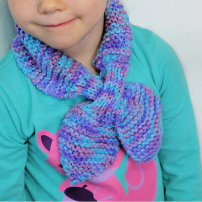 Bow Tie Keyhole Scarf For Kids