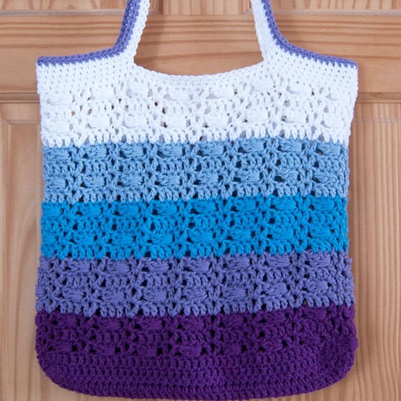 Striped Ombre Tote Bag