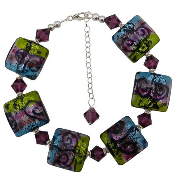 Picasso Pastels Murano Glass Bracelet