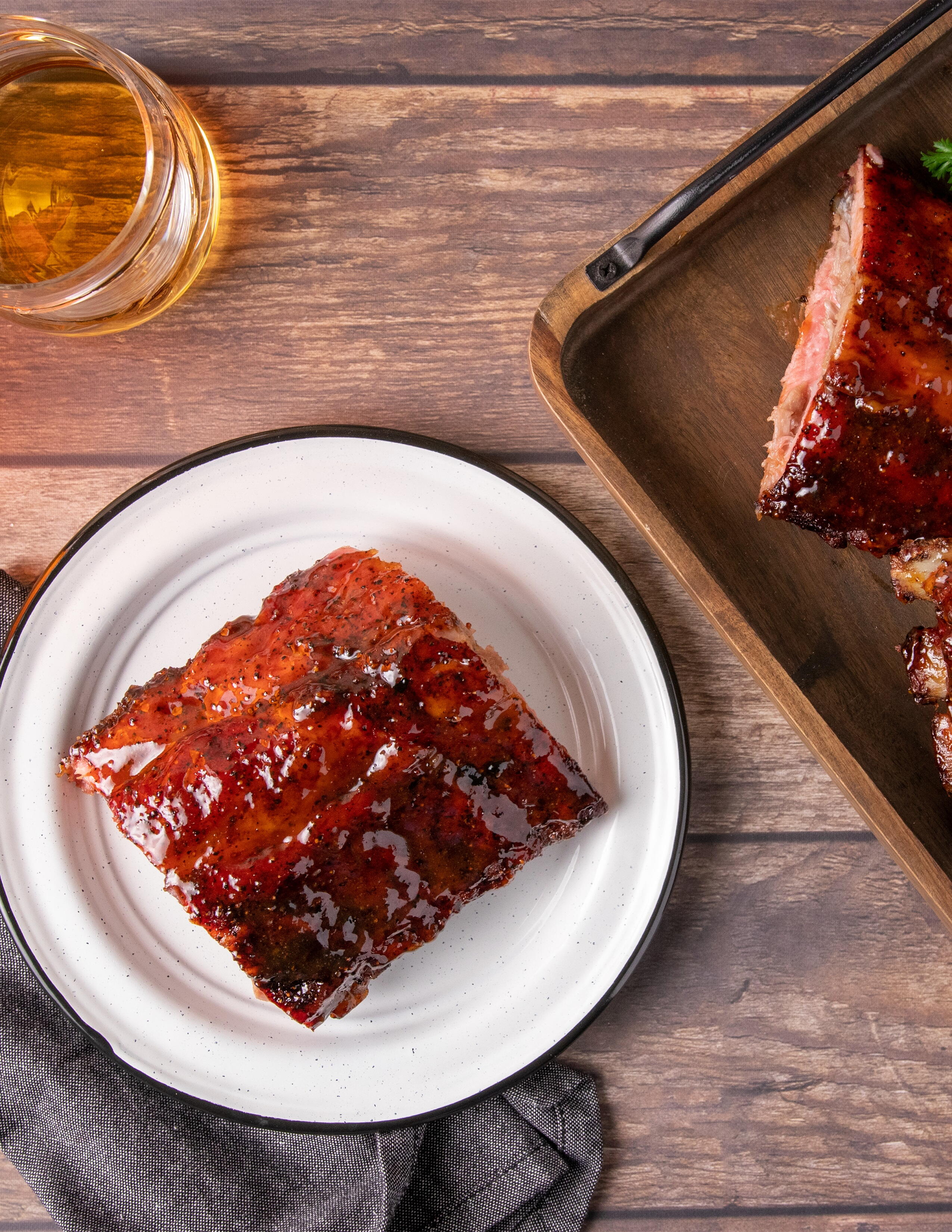 Bourbon-Glazed Smoked Baby Back Ribs-image